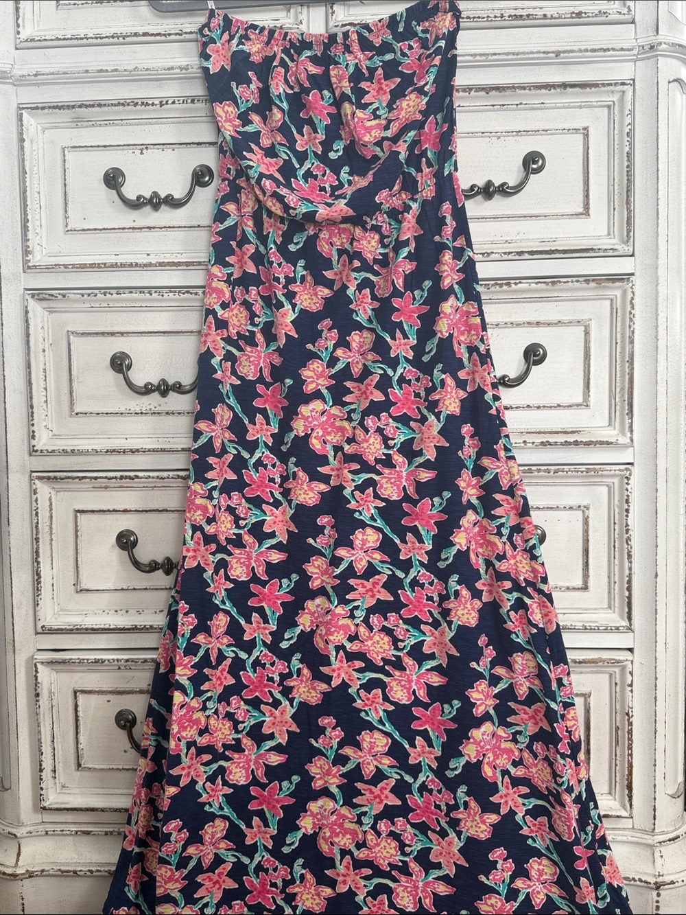 Lilly Pulitzer strapless maxi dress